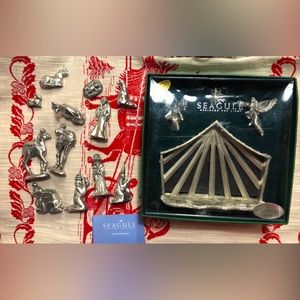 Seagull Pewter Nativity Set